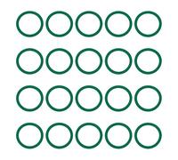 PATIKIL Fluorine Rubber O-Ring 15.5mm OD 12.5mm ID 1.5mm Width, 20Pcs Metric FKM Sealing Gasket Replacement for Seal Plumbing and Faucet Hose Machinery Plumbing Valves, Green