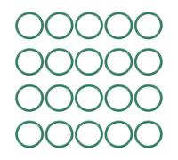 PATIKIL Fluorine Rubber O-Ring 16mm OD 13mm ID 1.5mm Width, 20Pcs Metric FKM Sealing Gasket Replacement for Seal Plumbing and Faucet Hose Machinery Plumbing Valves, Green