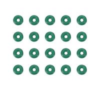 PATIKIL Fluorine Rubber O-Ring 4mm OD 1mm ID 1.5mm Width, 20Pcs Metric FKM Sealing Gasket Replacement for Seal Plumbing and Faucet Hose Machinery Plumbing Valves, Green