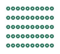 PATIKIL Fluorine Rubber O-Ring 4mm OD 1mm ID 1.5mm Width, 50Pcs Metric FKM Sealing Gasket Replacement for Seal Plumbing and Faucet Hose Machinery Plumbing Valves, Green