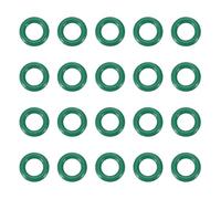 PATIKIL Fluorine Rubber O-Ring 7mm OD 4mm ID 1.5mm Width, 20Pcs Metric FKM Sealing Gasket Replacement for Seal Plumbing and Faucet Hose Machinery Plumbing Valves, Green