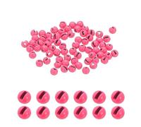 PATIKIL Fly Tying Tungsten Beads, 70 Pcs 2mm / 0.08 Inch Slotted Bead Round Ball for Fly Tying Jig Hooks Fishing Materials, Pink