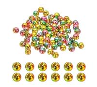PATIKIL Fly Tying Tungsten Beads, 70 Pcs 3.5mm / 0.14 Inch Tungsten Slotted Bead Round Ball for Fly Tying Jig Hooks Fishing Materials, Rainbow Color