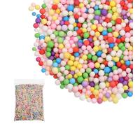PATIKIL Foam Beads, 2-3mm Foam Balls, Mini Small Balls Polystyrene Beads for DIY Craft Supplies Wedding Party Art Homemade, Multicolor