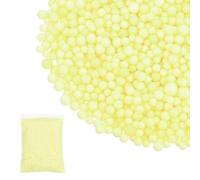 PATIKIL Foam Beads, 2-3mm Foam Balls, Mini Small Balls Polystyrene Beads for DIY Craft Supplies Wedding Party Art Homemade, Light Yellow