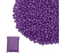 PATIKIL Foam Beads, 2-3mm Foam Balls, Mini Small Balls Polystyrene Beads for DIY Craft Supplies Wedding Party Art Homemade, Purple