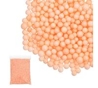PATIKIL Foam Beads, 4-6mm Foam Balls, Mini Small Balls Polystyrene Beads for DIY Craft Supplies Wedding Party Art Homemade, Light Orange