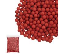 PATIKIL Foam Beads, 7-9mm Foam Balls, Mini Small Balls Polystyrene Beads for DIY Craft Supplies Wedding Party Art Homemade, Red