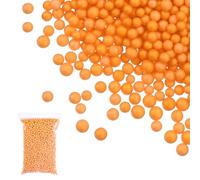 PATIKIL Foam Beads, 7-9mm Foam Balls, Mini Small Balls Polystyrene Beads for DIY Craft Supplies Wedding Party Decoration Art Homemade, Dark Yellow