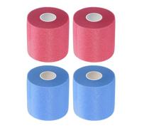 PATIKIL Foam Pre Wrap Athletic Tape 2.75 Inch x 30 Yards, 4 Rolls Non-Adhesive Prewrap Headband for Hair Soccer Sport Wrists Elbows Knees Ankles, Multicolor