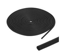 PATIKIL Foam Rubber Weather Seal Strip, 0.1" 15Ft EPDM Rubber Weather Stripping for Sealing Gaps Joints Crack Filling DIY Gasket, Black