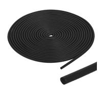 PATIKIL Foam Rubber Weather Seal Strip, 0.14" 20Ft EPDM Rubber Weather Stripping for Sealing Gaps Joints Crack Filling DIY Gasket, Black