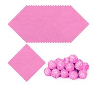 PATIKIL Foil Candy Wrappers 6x6 Inch, 100 Pcs Square Orange Pattern Aluminium Foil Candy Wrapping Paper for DIY Chocolate Candies Packaging Decoration, Pink