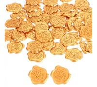 PATIKIL For You Wax Seal Stickers, 50 Pack Embossed Self Adhesive Sticker for Envelope Letter Wedding Invitation Card Birthday Party Gift, Gold