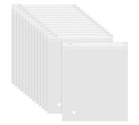 PATIKIL Frosted Zipper Bag, 50 Pcs 12" x 10" Resealable EVA Horizontal Clothes Packaging Bag with Slider Closure, Vent Hole for Small Business T-shirt Packaging Organizing Shipping, Clear