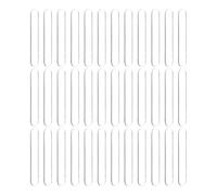 PATIKIL Furniture Bumpers Long, 2.5 Inch 60 Pcs Self Adhesive Glass Table Top Rubber Bumper Stripes Clear Anti Slip Pads Wall Protector for Cabinet Drawer Toilet Lid