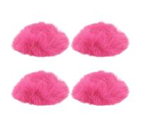 PATIKIL Furry Microphone Windscreen 25mm x 56mm Mic Cover Windshield for Indoor Outdoor Microphone Fuchsia 4 Pack