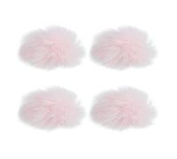 PATIKIL Furry Microphone Windscreen 5mm x 55mm Mic Cover Windshield for Indoor Outdoor Microphone Pink 4 Pack