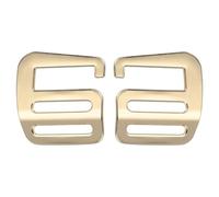 PATIKIL G Hook Webbing Slide Buckles 38mm, 1 Pair Metal G Hooks Webbing Buckles Clips Adjustable Buckle for Backpack Luggage Straps Webbing Outdoor Belt Hardware, Gold