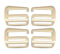 PATIKIL G Hook Webbing Slide Buckles 38mm, 2 Pair Metal G Hooks Webbing Buckles Clips Adjustable Buckle for Backpack Luggage Straps Webbing Outdoor Belt Hardware, Gold