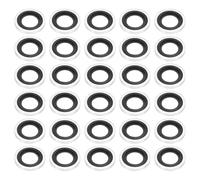 PATIKIL G1/8" Self-Centered Bonded Sealing Gasket, 30Pcs NBR Metal Bonded Sealing Washers Automotive Washers for Mechanical, Plumbing, Cylinder Repairs