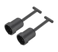 PATIKIL G9 Socket Ring Removal Tool, 2 Pcs PVC Plastic Light Replacing Accessories for Lamp Shade Collar Ring Retaining Ring Tool, 92mm Black