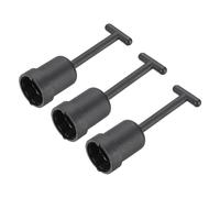 PATIKIL G9 Socket Ring Removal Tool, 3 Pcs PVC Plastic Light Replacing Accessories for Lamp Shade Collar Ring Retaining Ring Tool, 95mm Black