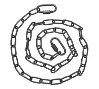 PATIKIL Gate Chain Lock, 34 in x 3mm Dia Alloy Steel Hanging Chain Lock with 2 Clasps for Stall Barn Fence Gate Hammock Swing Punching Sandbag Yoga Gym, Black