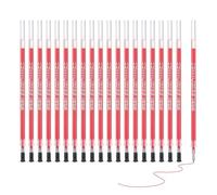 PATIKIL Gel Pen Refills 0.5mm Fine Point, 20 Pack Quick Drying Smooth Red Gel Ink Pen Replace Refills for Retractable Pen Click, Office Study Classroom Supplies, 5.2"