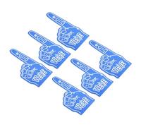 PATIKIL Giant Foam Finger 18 Inch, 6 Pcs Number 1 Foam Hand EVA Foam Finger Cheerleading Accessories for Sports Events Baseball Basketball Soccer Games, Blue