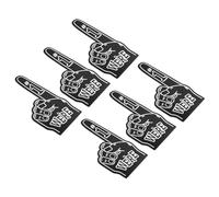 PATIKIL Giant Foam Finger 18 Inch, 6 Pcs Number 1 Foam Hand EVA Foam Finger Cheerleading Accessories for Sports Events Baseball Basketball Soccer Games, Black