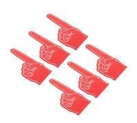 PATIKIL Giant Foam Finger 18 Inch, 6 Pcs Number 1 Foam Hand EVA Foam Finger Cheerleading for Sports Events Baseball Basketball Soccer Games, Red