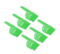 PATIKIL Giant Foam Finger 18 Inch, 6 Pcs Number 1 Foam Hand EVA Foam Finger Cheerleading for Sports Events Baseball Basketball Soccer Games, Green