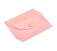 PATIKIL Gift Card Envelopes, 24 Pack Heart Shaped Clasp Photo Gift Card Holders Mini Envelope for Birthdays Weddings, Pink
