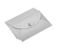 PATIKIL Gift Card Envelopes, 24 Pack Heart Shaped Clasp Photo Gift Card Holders Mini Envelope for Birthdays Weddings, Silver