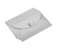PATIKIL Gift Card Envelopes, 50 Pack Heart Shaped Clasp Photo Gift Card Holders Mini Envelope for Birthdays Weddings, Silver