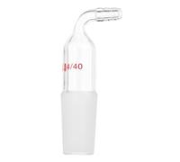 PATIKIL Glass Distillation Adapter, 24/40 Borosilicate Glass Outer and Inner Adapter Part for Laboratory Distillation Equipment Supply, 1 Pcs, 8mm / 0.31"
