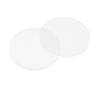PATIKIL Glass Table Top Anti Slip Pads, 10Pcs 35mm Dia x 3mm Thick Clear Glasses Tables Silicone Bumper Pad for Photo Frame Furniture Kitchen Cabinets DIY Home Craft, White