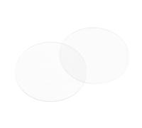 PATIKIL Glass Table Top Anti Slip Pads, 10Pcs 50mm Dia x 1mm Thick Clear Glasses Tables Silicone Bumper Pad for Photo Frame Furniture Kitchen Cabinets DIY Home Craft, White