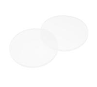 PATIKIL Glass Table Top Anti Slip Pads, 10Pcs 50mm Dia x 3mm Thick Clear Glasses Tables Silicone Bumper Pad for Photo Frame Furniture Kitchen Cabinets DIY Home Craft, White