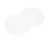 PATIKIL Glass Table Top Anti Slip Pads, 10Pcs 75mm Dia x 1mm Thick Clear Glasses Tables Silicone Bumper Pad for Photo Frame Furniture Kitchen Cabinets DIY Home Craft, White