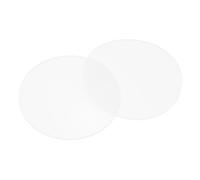 PATIKIL Glass Table Top Anti Slip Pads, 10Pcs 80mm Dia x 3mm Thick Clear Glasses Tables Silicone Bumper Pad for Photo Frame Furniture Kitchen Cabinets DIY Home Craft, White
