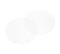 PATIKIL Glass Table Top Anti Slip Pads, 10Pcs 90mm Dia x 1mm Thick Clear Glasses Tables Silicone Bumper Pad for Photo Frame Furniture Kitchen Cabinets DIY Home Craft, White