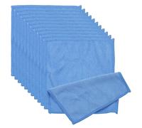 PATIKIL Glasses Cleaning Cloth 15x15cm, 12 Pcs Microfiber Eyeglasses Cleaner Cloths Soft Absorbent Rags for Camera Len Eyeglass Screens Phones Smart Devices, Blue
