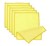 PATIKIL Glasses Cleaning Cloth 15x15cm,6 Pcs Microfiber Eyeglasses Cleaner Cloths Soft Absorbent Rags for Camera Len Eyeglass Screens Phones Smart Devices, Yellow