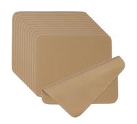 PATIKIL Glasses Cleaning Cloth 6.9" x 5.7", 12 Pcs Microfiber Eyeglasses Cleaner Cloths Soft Suede Wipe Screen for Camera Len Eyeglass Screens Phones Smart Devices, Brown