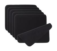 PATIKIL Glasses Cleaning Cloth 6.9" x 5.7", 6 Pcs Microfiber Eyeglasses Cleaner Cloths Soft Suede Wipe Screen for Camera Len Eyeglass Screens Phones Smart Devices, Black