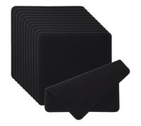 PATIKIL Glasses Cleaning Cloth 7.9" x 7.9", 12 Pcs Microfiber Eyeglasses Cleaner Cloths Soft Suede Wipe Screen for Camera Len Eyeglass Screens Phones Smart Devices, Black