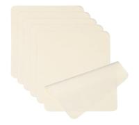 PATIKIL Glasses Cleaning Cloth 7.9" x 7.9", 6 Pcs Microfiber Eyeglasses Cleaner Cloths Soft Suede Wipe Screen for Camera Len Eyeglass Screens Phones Smart Devices, Beige