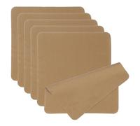 PATIKIL Glasses Cleaning Cloth 7.9" x 7.9", 6 Pcs Microfiber Eyeglasses Cleaner Cloths Soft Suede Wipe Screen for Camera Len Eyeglass Screens Phones Smart Devices, Brown